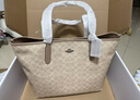 蔻馳（COACH）【品牌直供】女士CITY大號單肩托特包電腦包CV976新年禮物 曬單實(shí)拍圖