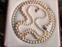 海瞳【極光正圓】38節禮物淡水珍珠項鏈媽媽【美緣】媲美海水珍珠頸鏈 精品極光9-10mm45cm近無(wú)瑕 曬單實(shí)拍圖