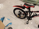 鳳凰（Phoenix）兒童自行車(chē)山地車(chē)男女學(xué)生腳踏車(chē)6-15歲童車(chē) 霸道 黑紅色 22寸 曬單實(shí)拍圖