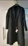 伯爵卓爾【墊肩設計長(cháng)款過(guò)膝】全羊毛雙面呢大衣100%男士2025秋冬通勤外套 月夜黑【無(wú)內膽】 (衣長(cháng)=112~122cm) XL (建議145-160斤) 曬單實(shí)拍圖