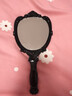 山頭林村法漫玫手持鏡公主風(fēng)356anna安娜蘇大號手柄鏡手鏡手持鏡魔法公主 玫瑰黑色折疊大號 曬單實(shí)拍圖