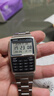 卡西歐（CASIO）絕命毒師手表老白同款復古男女學(xué)生計算器電子手表CA-53WF-1Z 1B DBC-32D-1A金屬表帶（帶夜光） 曬單實(shí)拍圖