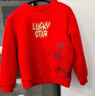 李寧（LI-NING）兒童衛衣紅色2026馬年新款男女大童本命年長(cháng)袖T恤加厚拜年服 朱砂紅YWDW133-1 （商場(chǎng)同款--馬年新年款） 175 曬單實(shí)拍圖