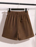 絲柏舍寬松款休閑褲2025秋裝新款女裝簡(jiǎn)約松緊高腰短款闊腿褲 曬單實(shí)拍圖