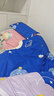 兒童睡袋加厚純棉面料四季通用防踢被寶寶中大童防蹬被幼兒園被子 萌朵-宇宙飛船【柔軟透氣】 120*150cm大豆全棉1薄1厚 曬單實(shí)拍圖