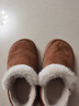 潔麗雅棉拖鞋女款冬季外穿厚底雪地靴2025新款防滑保暖全包跟情侶棉鞋男 淺咖色 【99%抗菌不臭腳】 36-37 【適合35-36碼】 曬單實(shí)拍圖