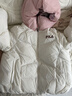 斐樂(lè )FILA兒童童裝羽絨服2026年春季新款女中大童休閑雙面穿外套 云菇白-WT 150 曬單實(shí)拍圖