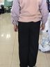 唐獅（TonLion）女童褲子春季洋氣百搭彎刀褲運動(dòng)休閑直筒長(cháng)褲衛褲潮 黑色 140 曬單實(shí)拍圖
