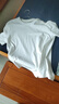 400g重磅純棉短袖長(cháng)袖男女T恤純色厚實(shí)不透百搭寬松半袖打底衫QY 象牙白短袖 【重磅400G】 L 建議140-160斤 曬單實(shí)拍圖