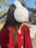 viney冬季毛絨耳罩女新款保暖防寒耳包可折疊耳帽耳套護耳朵耳暖子輕奢 奶白色 1個(gè) 曬單實(shí)拍圖