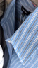 UR2026春季新款女裝高智感氣質(zhì)豎條紋長(cháng)袖開(kāi)襟襯衫UWM250140 藍色條紋 M 曬單實(shí)拍圖