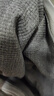 nasawassup官方潮牌聯(lián)名衛衣男秋冬季圓領(lǐng)華夫格長(cháng)袖V領(lǐng)假兩件上衣男士衣服 灰色 XL （建議130-150斤） 曬單實(shí)拍圖