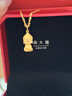 周大福佛公佛童黃金吊墜足金首飾女(工費:260計價(jià))EOF213新年禮物 足金 約5.00g 曬單實(shí)拍圖