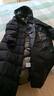 坦博爾鵝絨服女長(cháng)款連帽收腰顯瘦加厚保暖女士羽絨服520898D 黑色 170  曬單實(shí)拍圖