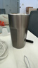 京東京造保溫杯 咖啡杯水杯男士女兒童學(xué)生伴手禮品316不銹鋼 銀灰色480ml 曬單實(shí)拍圖