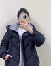 韻動(dòng)犸高端品牌新款黑色羽絨服女短款冬季短小韓版加厚外套小個(gè)子夾克 美拉德白【新國標90白鴨絨】 S （80-110斤） 曬單實(shí)拍圖