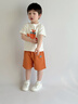 嘟嘟家【4級防潑水】男童褲子夏裝兒童溯溪褲女童短褲夏季寶寶五分褲潮 橘黃色 110 曬單實(shí)拍圖