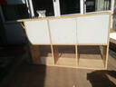 美佳朗書(shū)架墻上隔板置物架免打孔壁掛式墻面裝飾柜簡(jiǎn)約書(shū)房臥室收納壁柜 120寬三門(mén)款--櫸木+白色 曬單實(shí)拍圖