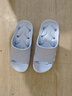 BAIHOU白猴浴室洗澡側漏水防滑按摩情侶居家用涼拖鞋兒童 淺藍29-30 曬單實(shí)拍圖