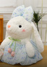 新款可愛(ài)軟萌花朵紗裙兔子玩偶兒童生日禮物臥室擺件毛茸茸布娃娃 粉色紗裙兔子 40厘米【優(yōu)質(zhì)毛絨】 曬單實(shí)拍圖