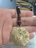 道家掛件黃銅先天后天八卦汽車(chē)鑰匙扣平安隨身太極八卦牌吊墜 手工平結-檀木經(jīng)典款 曬單實(shí)拍圖