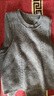 浪莎100%羊毛針織馬甲背心女秋冬新款圓領(lǐng)內搭無(wú)袖毛衣坎肩上衣 曬單實(shí)拍圖
