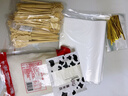 嘴滋妙冰糖葫蘆制作材料全套竹簽糯米紙包裝袋白糖奶皮子糖葫蘆100支 曬單實(shí)拍圖