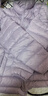 鴨鴨（YAYA）中年媽媽裝一衣三穿羽絨服冬季新款戶(hù)外時(shí)尚中老年人保暖沖鋒外套 香芋紫色 XL (170) 曬單實(shí)拍圖