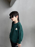 水孩兒（SOUHAIT）童裝男童女童衛衣秋季新款兒童套頭上衣 蒼翠綠SHTQND01CQ632G36 170 曬單實(shí)拍圖