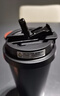 富光拾喜保溫杯咖啡杯男女士陶瓷內膽隨行杯學(xué)生吸管水杯子 黑色520ml 曬單實(shí)拍圖