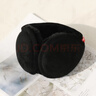 凡飾（FANCET）耳罩保暖男冬麂皮絨耳暖女護耳朵罩耳套耳捂可折疊耳包騎車(chē)黑色 曬單實(shí)拍圖