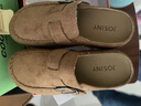 卓詩(shī)尼厚底勃肯鞋女2026春新款博肯女鞋內增高外穿懶人一腳蹬包頭半拖鞋 駝色 37 曬單實(shí)拍圖