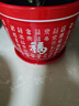 裕軒堂 中國風(fēng)純紅色陶瓷花盆喜慶有孔花盆純紅色個(gè)性創(chuàng  )意花盆綠蘿吊蘭 紅色129 特大21厘米左右 曬單實(shí)拍圖