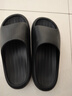 樸西居家男士拖鞋四季防滑拖鞋外穿浴室防滑軟底靜音eva情侶涼拖鞋 黑色 【男士閉眼入】 42-43 成人碼 曬單實(shí)拍圖