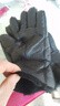 冬季真羊皮毛一體手套防寒保暖騎車(chē)摩托男女加厚五指防風(fēng)棉耐磨運 真皮黑色五指 曬單實(shí)拍圖