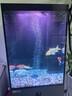 ds迪順新款一體式魚(yú)缸超白玻璃底濾金魚(yú)缸水族箱落地客廳家用魚(yú)缸 深灰色底濾（升級七色變光） 50*40*125cm 缸高70 底濾 曬單實(shí)拍圖