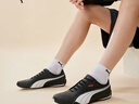 彪馬（PUMA）薄底鞋|復古白色賽車(chē)休閑鞋男女冬運動(dòng)鞋REDON388167 黑色-白-鮮紅色-02 42 曬單實(shí)拍圖