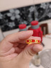 宮匠造辦金錢(qián)戒指黃金戒指足金鏤空金錢(qián)紋琺瑯情侶對戒寶錢(qián)招財首飾男女款 琺瑯版7.76g 圈號20 曬單實(shí)拍圖