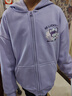 真維斯童裝女童外套春春款中大童連帽衛衣開(kāi)衫加絨2026新款兒童休閑春裝衣服 【加絨款】淺紫/J紫幸運兔 150 曬單實(shí)拍圖
