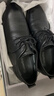 蜘蛛王正裝皮鞋男英倫百搭商務(wù)休閑鞋平跟系帶男單鞋 22169G 黑色 38  曬單實(shí)拍圖