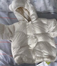 婧麒寶寶羽絨服2025新款冬季嬰幼兒男童女寶寶外出加絨外套外出服 白色 90 cm 曬單實(shí)拍圖