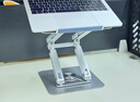 Rtako【2025新三層】筆記本電腦支架平板散熱器360°旋轉升降適用小米聯(lián)想拯救者便攜懸空立式顯示增高 三層銀【站坐兩用】56cm高 曬單實(shí)拍圖