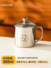 onlycook316L口杯水杯 兒童水杯早餐牛奶杯 嬰幼兒飲水杯 帶蓋熊貓360ml 曬單實(shí)拍圖