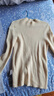 她享半高領(lǐng)100%純羊毛衫女秋冬內搭羊毛針織衫毛衣女 建議90-125斤 曬單實(shí)拍圖