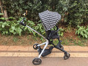 虎貝爾（HBR）遛娃神器輕便可折疊雙向高景觀(guān)可坐可躺嬰兒推車(chē)城市漫步車(chē)黑白格 曬單實(shí)拍圖