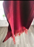 上海故事純羊絨紅色圍巾披肩加厚款送長(cháng)輩媽媽輕奢馬年本命年禮物女士圍脖 曬單實(shí)拍圖