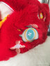 寶寶新年紅色帽子圍巾一體冬保暖加厚中國風(fēng)男女童可愛(ài)毛絨護耳帽 敦煌二件套紅色【2周歲-12歲】 曬單實(shí)拍圖