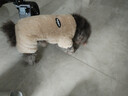 曇蓓漫泰迪衣服寵物小型犬狗狗衣服秋冬季保暖比熊博美幼犬四腳牽引狗衣 淺棕色M碼（建議4-6斤） 升級優(yōu)質(zhì)珊瑚絨-【加絨加厚】 曬單實(shí)拍圖