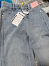 izzueit復古水洗加絨加厚牛仔褲女冬季保暖寬松百搭舒適顯瘦闊腿長(cháng)褲 曬單實(shí)拍圖