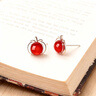 DAISY DREAM999純銀針柿柿如意耳釘輕奢女2026新年耳環(huán)馬年本命年紅色耳飾品 【S999銀針】柿柿如意耳釘 曬單實(shí)拍圖